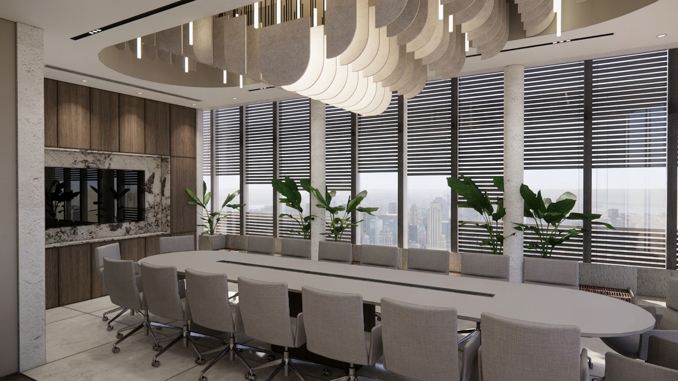 3D visualization — boardroom lighting